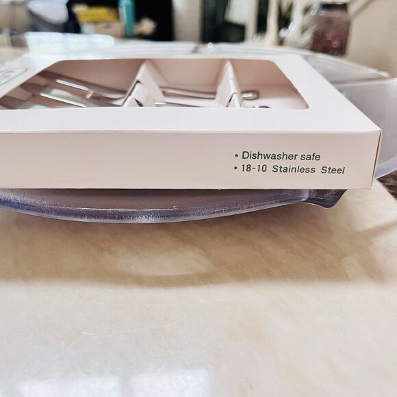 Set /4 GINKGO Ammonite Butter Spreaders Stainless 18/10 Spiral Tip Glossy - Picture 6 of 9